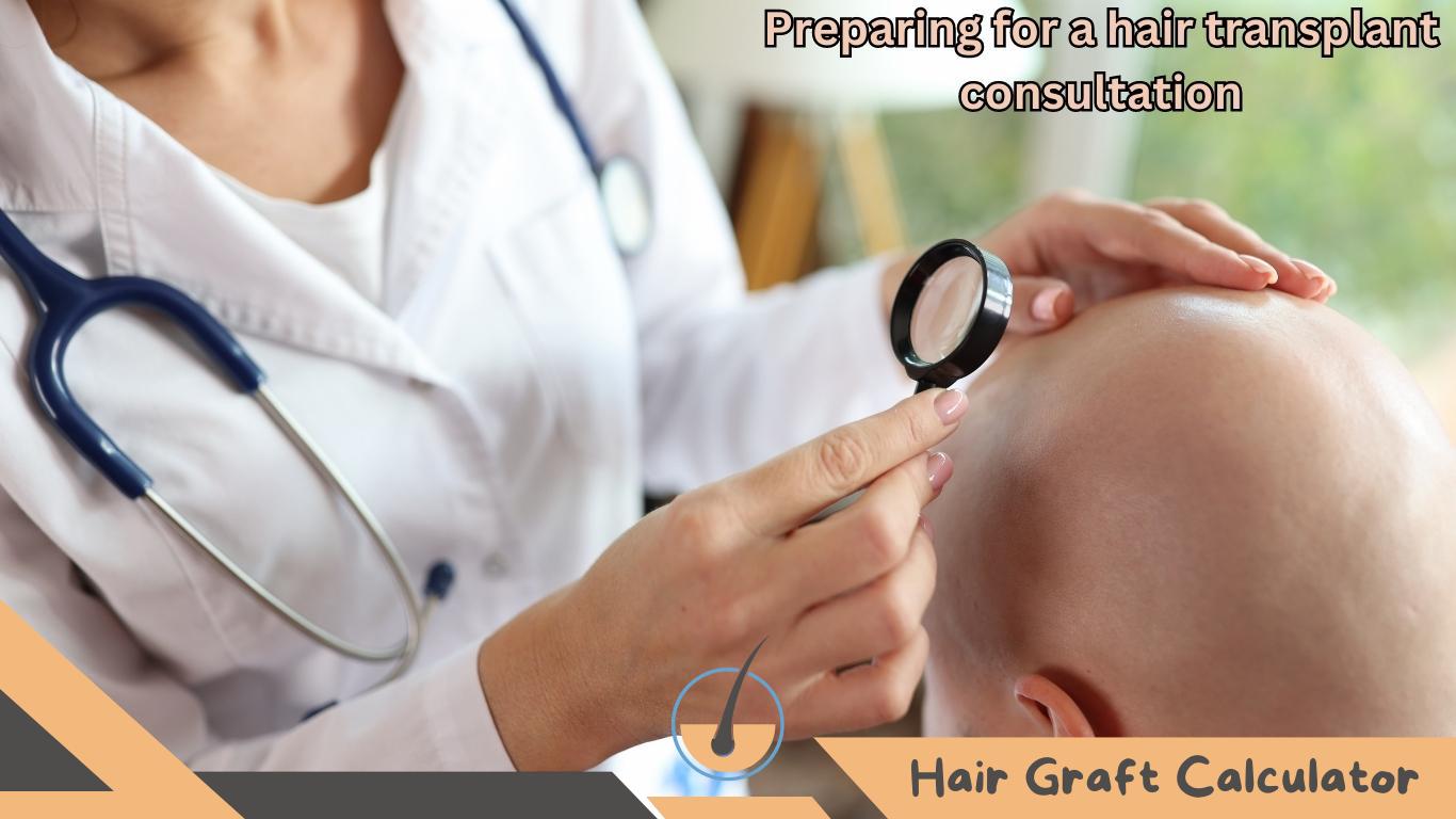 Preparing for a hair transplant consultation